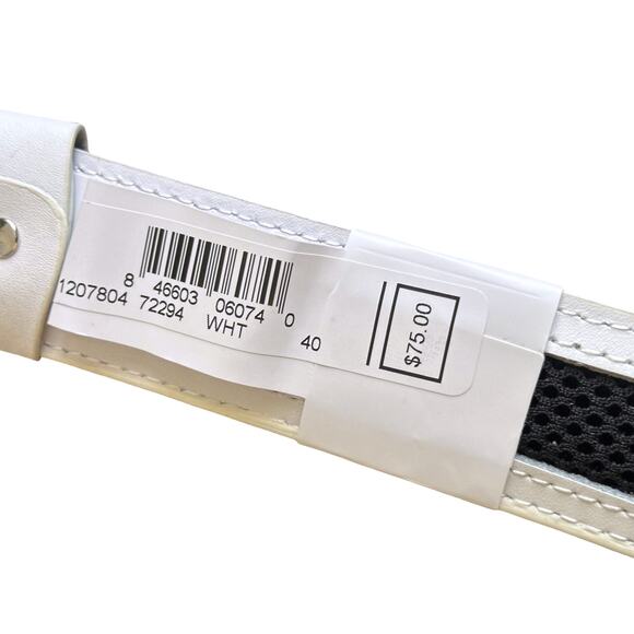 NEW Nike TW Mesh G-Flex White Golf Belt Men's Size 40 - Picture 5 of 9